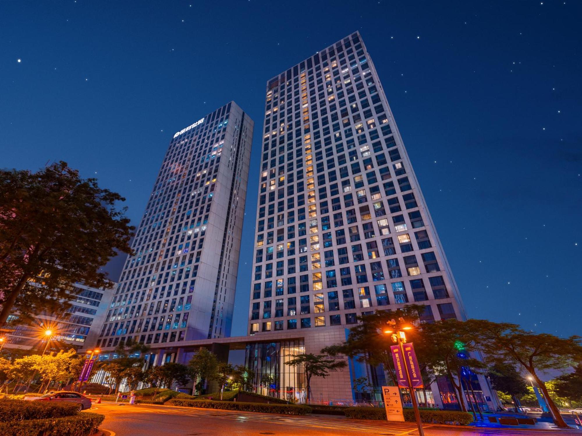 Yicheng Pazhou Poly World Trade Centre Apartment Quảng Châu Ngoại thất bức ảnh